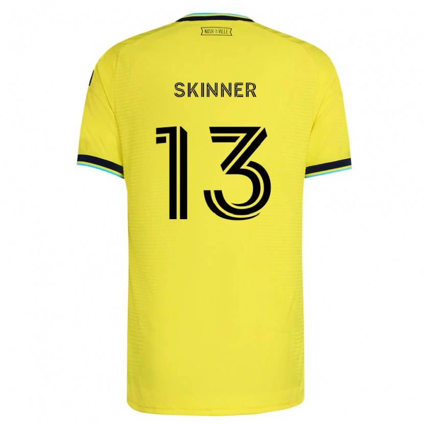 Danxenキッズジョーイ・スキナー#13明るい黄紺ホームシャツ2026/27ジャージーユニフォーム