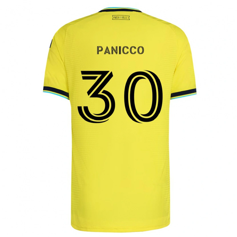 Danxenキッズエリオット・パニッコ#30明るい黄紺ホームシャツ2026/27ジャージーユニフォーム