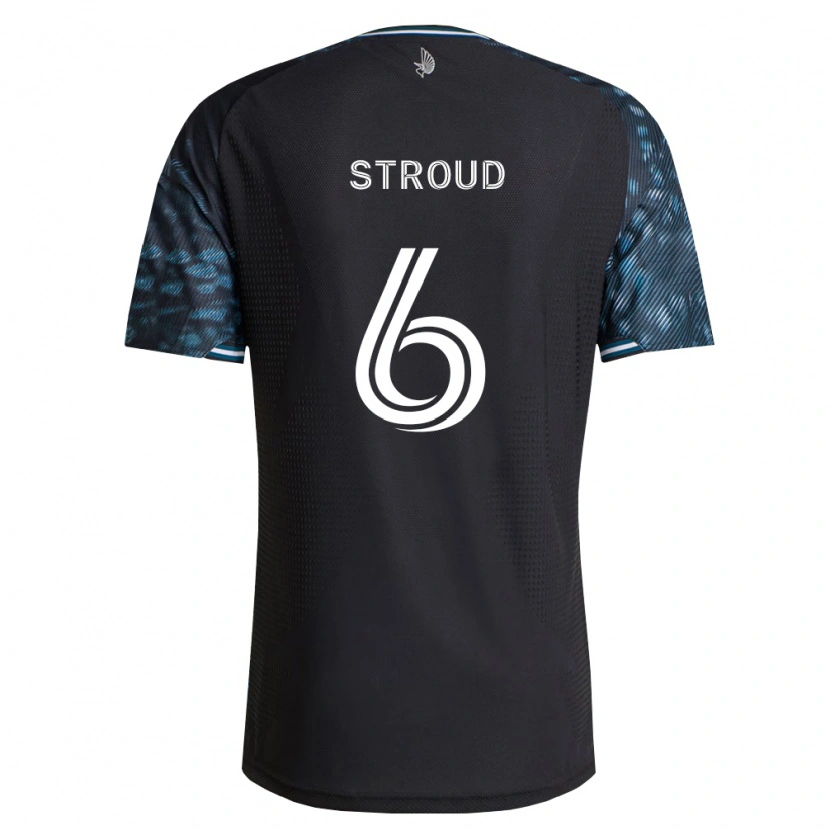 DanxenキッズPeter Stroud#6黒白ホームシャツ2026/27ジャージーユニフォーム