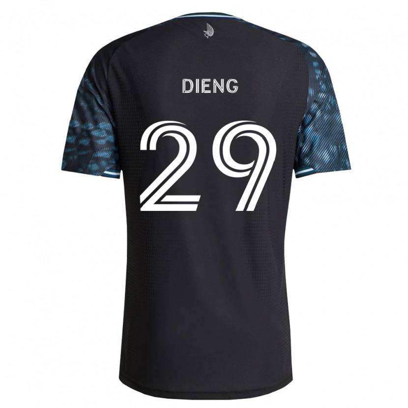 Danxenキッズママドゥ・ディエング#29黒白ホームシャツ2026/27ジャージーユニフォーム