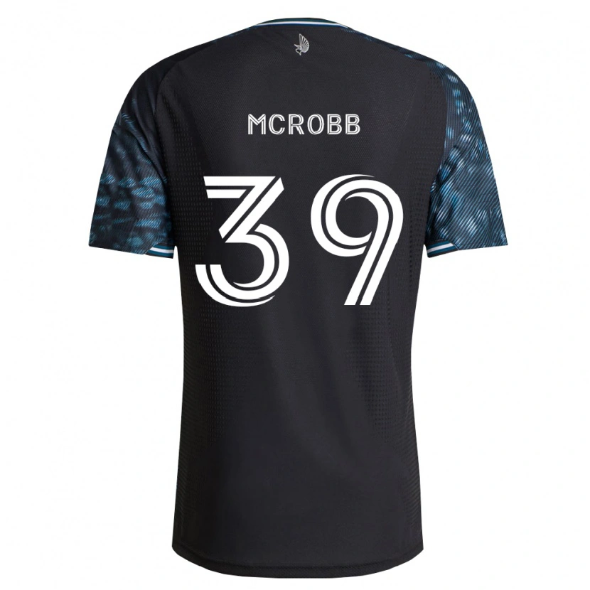 DanxenキッズFinn Mcrobb#39黒白ホームシャツ2026/27ジャージーユニフォーム