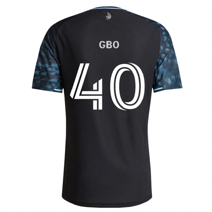 DanxenキッズCedrik Gbo#40黒白ホームシャツ2026/27ジャージーユニフォーム