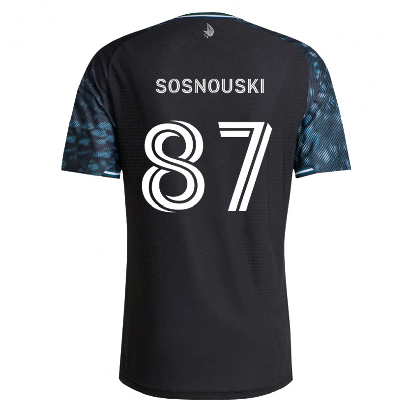 DanxenキッズJustin Sosnouski#87黒白ホームシャツ2026/27ジャージーユニフォーム