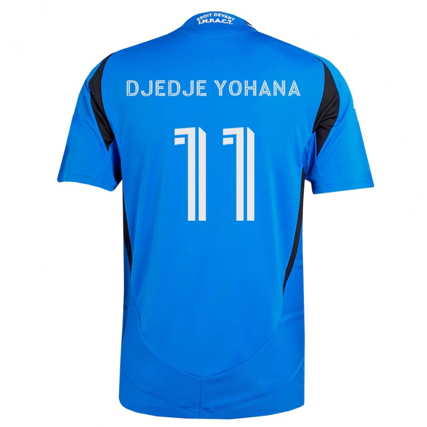 DanxenキッズKabie Djedje Yohana#11青白黒ホームシャツ2026/27ジャージーユニフォーム
