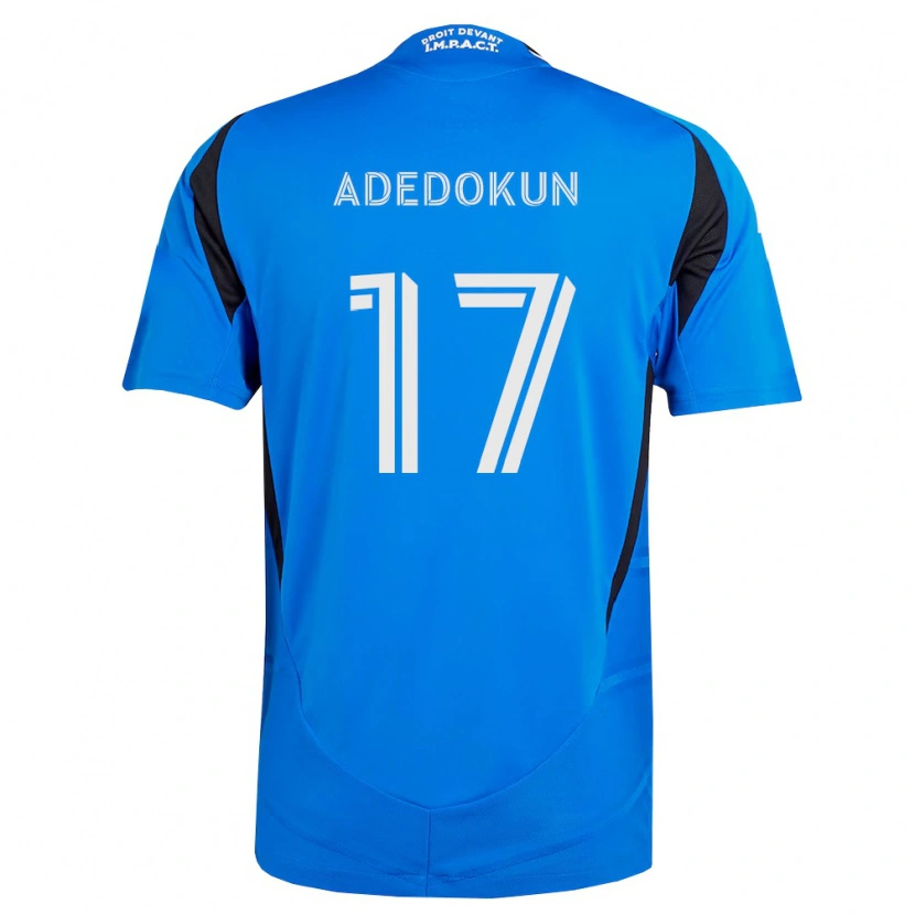 Danxenキッズマイケル・アデドクン#17青白黒ホームシャツ2026/27ジャージーユニフォーム