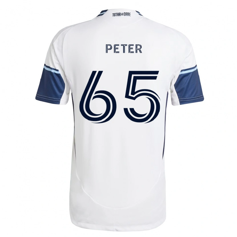 DanxenキッズAnyole Peter#65白ロイヤルブルーホームシャツ2026/27ジャージーユニフォーム
