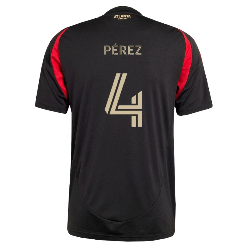 DanxenキッズGary Pérez#4黒赤ホームシャツ2026/27ジャージーユニフォーム