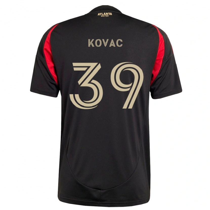 DanxenキッズArif Kovac#39黒赤ホームシャツ2026/27ジャージーユニフォーム