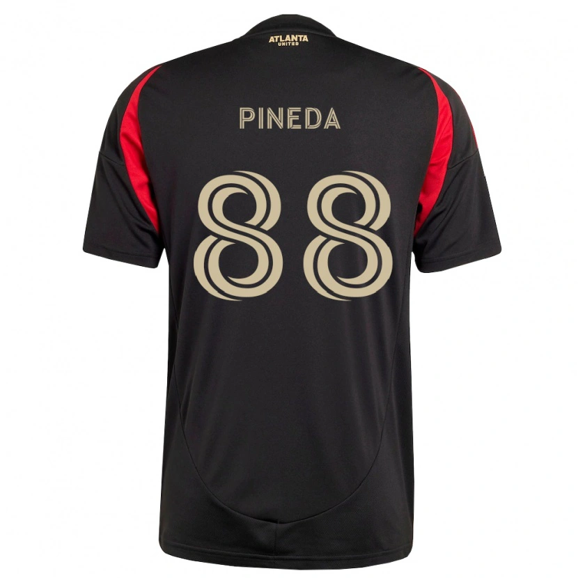 DanxenキッズMiguel Pineda#88黒赤ホームシャツ2026/27ジャージーユニフォーム