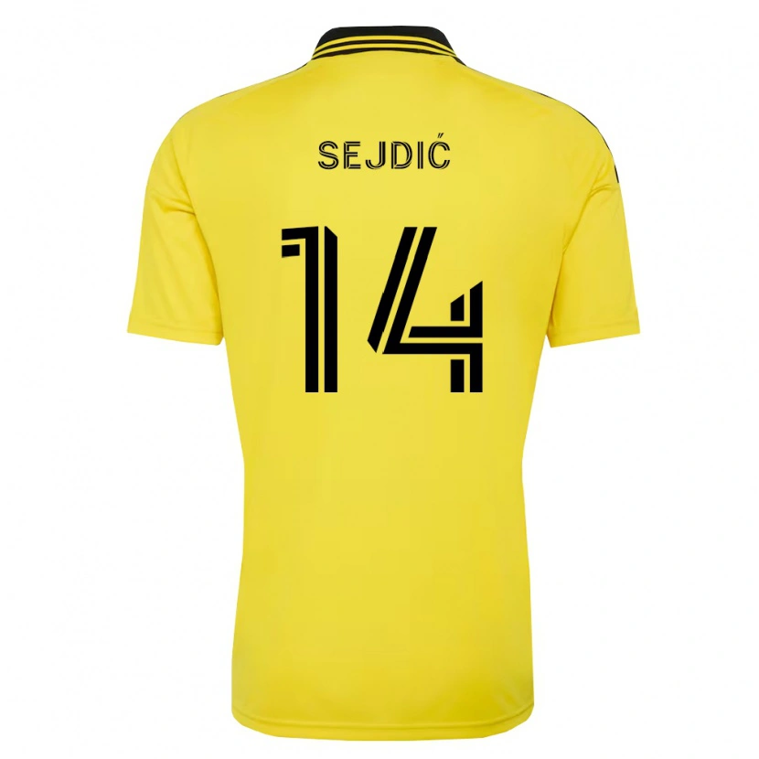 DanxenキッズAmar Sejdić#14黄黒ホームシャツ2026/27ジャージーユニフォーム
