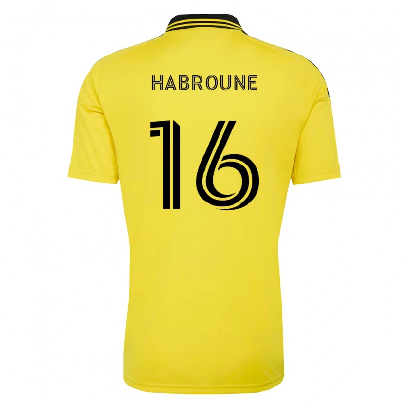 DanxenキッズTaha Habroune#16黄黒ホームシャツ2026/27ジャージーユニフォーム