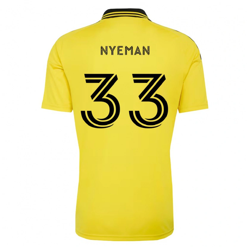 Danxenキッズモーゼス・ナイマン#33黄黒ホームシャツ2026/27ジャージーユニフォーム
