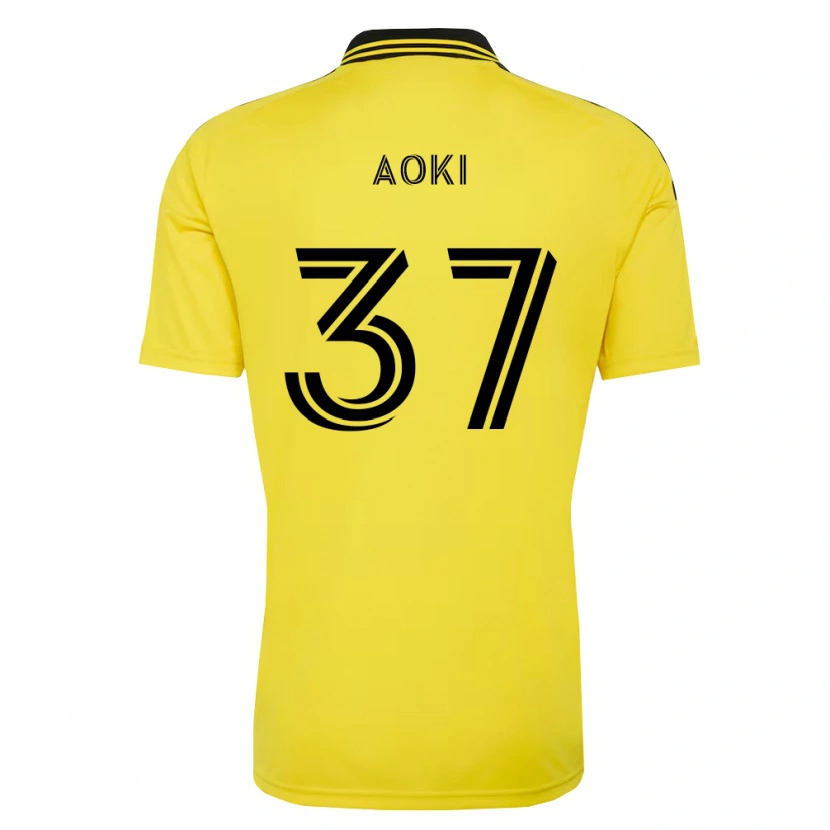DanxenキッズRui Aoki#37黄黒ホームシャツ2026/27ジャージーユニフォーム