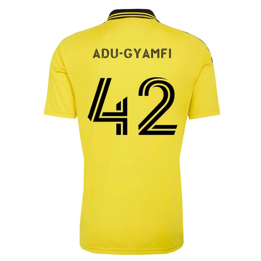 DanxenキッズBrent Adu-Gyamfi#42黄黒ホームシャツ2026/27ジャージーユニフォーム