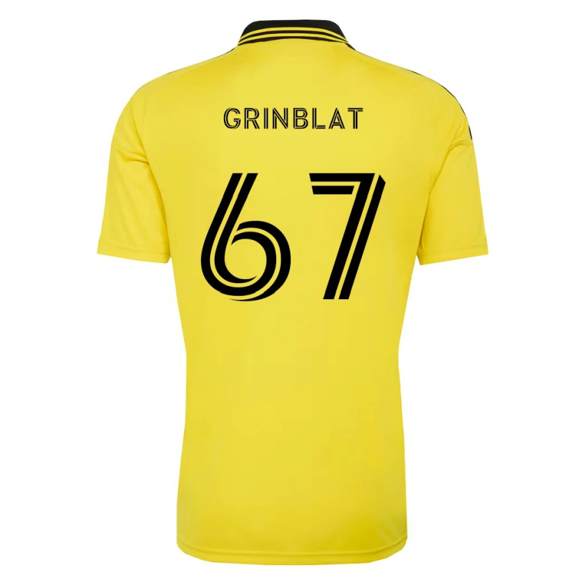 DanxenキッズArtem Grinblat#67黄黒ホームシャツ2026/27ジャージーユニフォーム