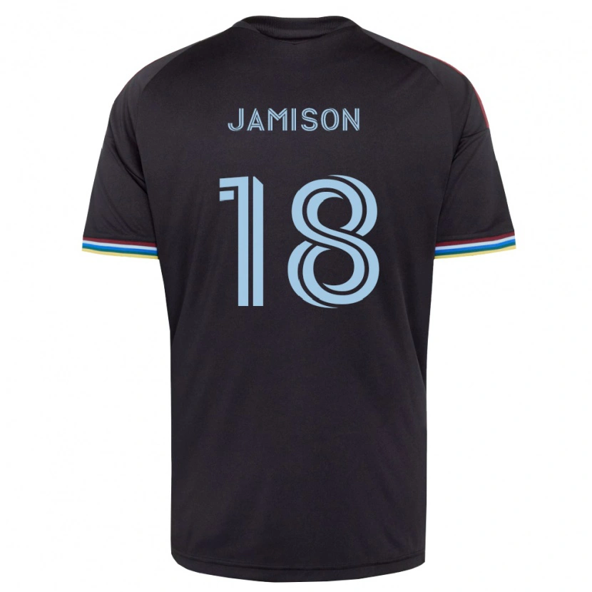Danxenキッズブライス・ジェイミソン#18黒空色ホームシャツ2026/27ジャージーユニフォーム