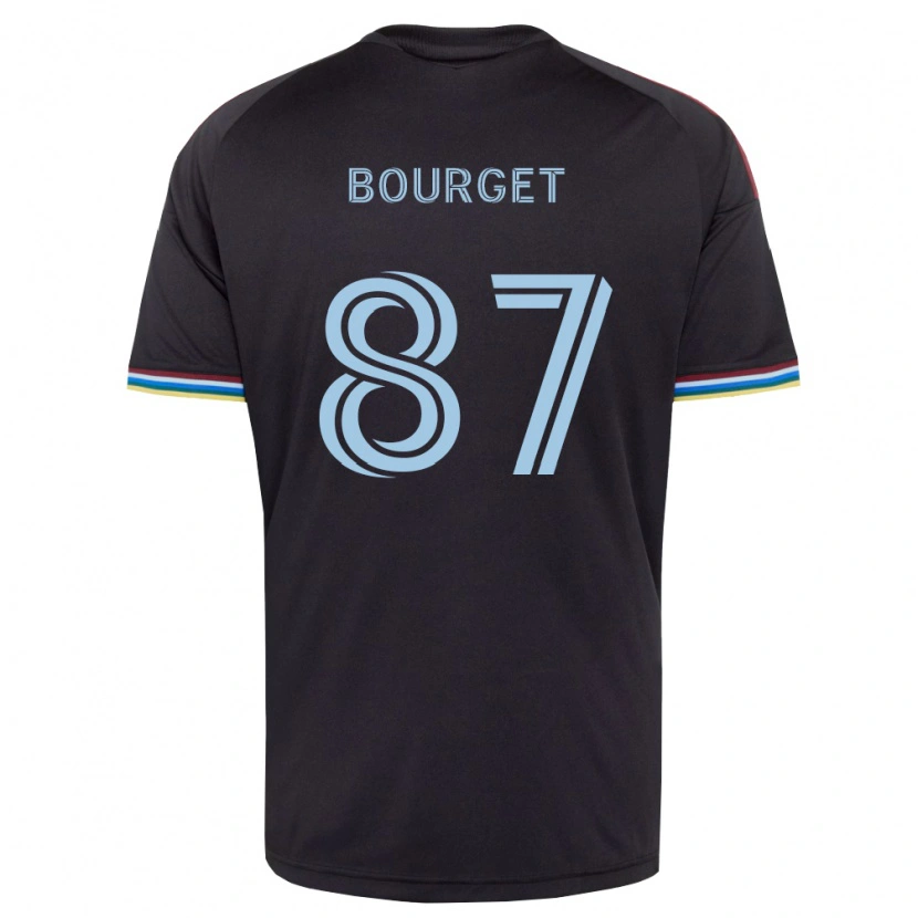 DanxenキッズSebastian Bourget#87黒空色ホームシャツ2026/27ジャージーユニフォーム