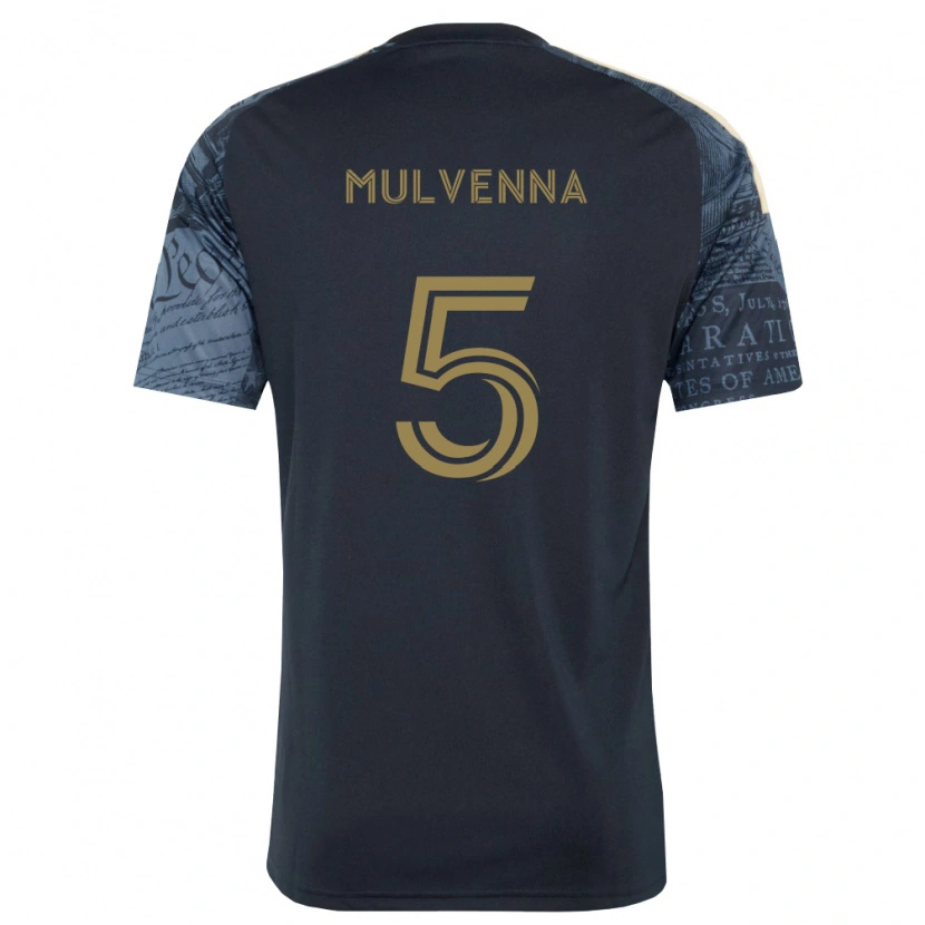 DanxenキッズLandon Mulvenna#5紺茶ホームシャツ2026/27ジャージーユニフォーム