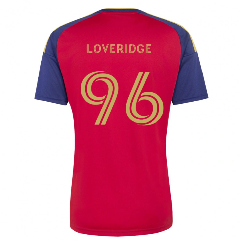 DanxenキッズPete Loveridge#96ロイヤルブルー茶赤ホームシャツ2026/27ジャージーユニフォーム