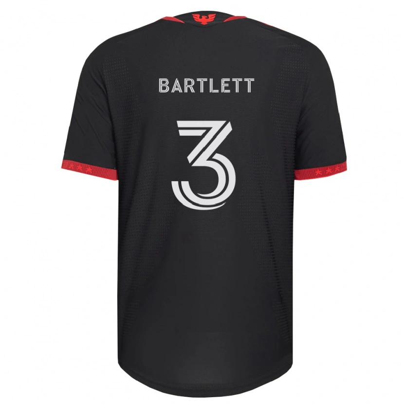 Danxenキッズルーカス・バートレット#3黒白赤ホームシャツ2026/27ジャージーユニフォーム