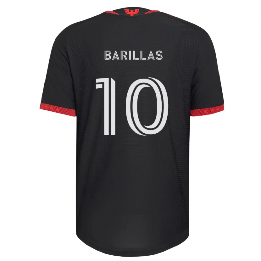 DanxenキッズMayson Barillas#10黒白赤ホームシャツ2026/27ジャージーユニフォーム