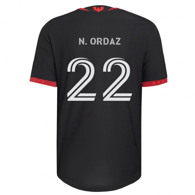 Danxenキッズネイサン・オルダ#22黒白赤ホームシャツ2026/27ジャージーユニフォーム