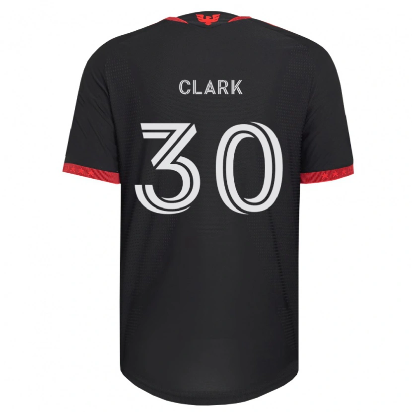 Danxenキッズケイデン・クラーク#30黒白赤ホームシャツ2026/27ジャージーユニフォーム