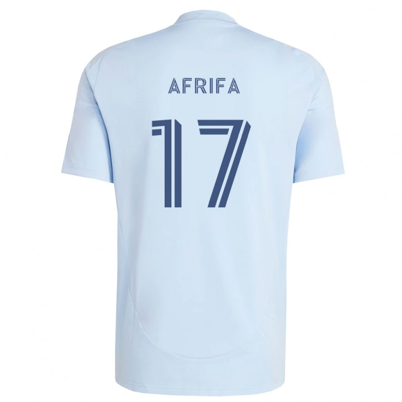 DanxenキッズStephen Afrifa#17薄青薄灰色ホームシャツ2026/27ジャージーユニフォーム