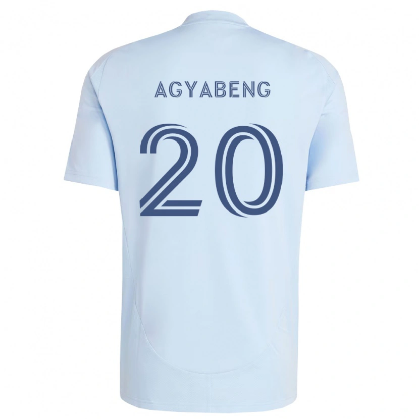 DanxenキッズKwaku Agyabeng#20薄青薄灰色ホームシャツ2026/27ジャージーユニフォーム