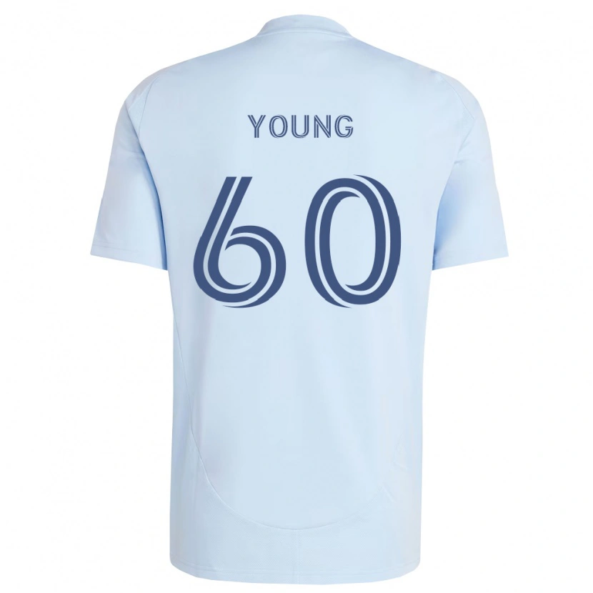 DanxenキッズNate Young#60薄青薄灰色ホームシャツ2026/27ジャージーユニフォーム