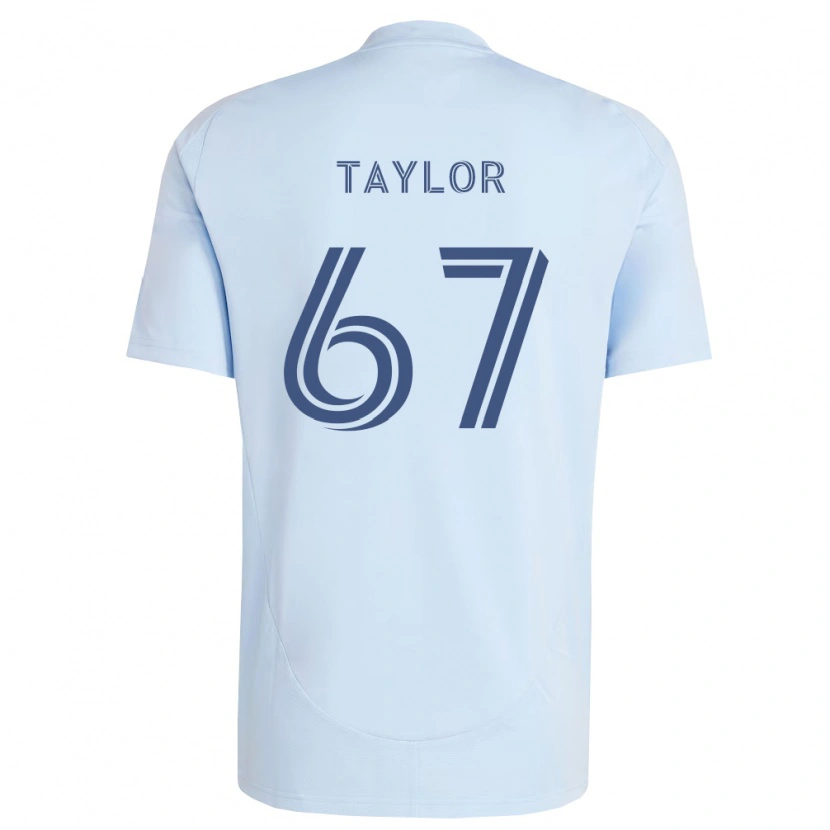 DanxenキッズKael Taylor#67薄青薄灰色ホームシャツ2026/27ジャージーユニフォーム