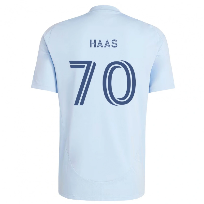 DanxenキッズTy Haas#70薄青薄灰色ホームシャツ2026/27ジャージーユニフォーム