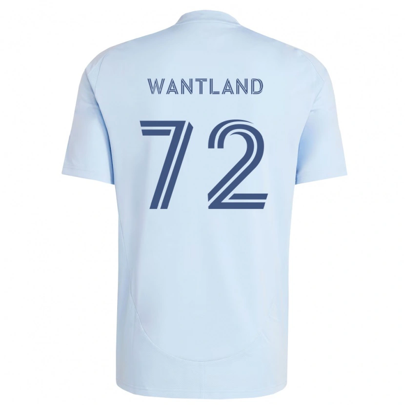 DanxenキッズZane Wantland#72薄青薄灰色ホームシャツ2026/27ジャージーユニフォーム