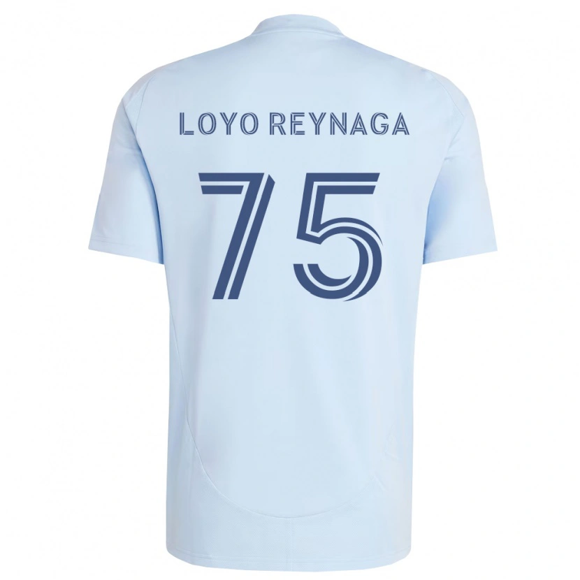 DanxenキッズZamir Loyo Reynaga#75薄青薄灰色ホームシャツ2026/27ジャージーユニフォーム