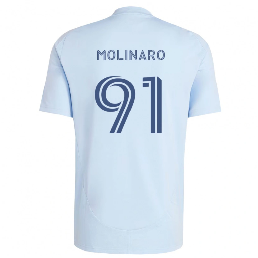 DanxenキッズJacob Molinaro#91薄青薄灰色ホームシャツ2026/27ジャージーユニフォーム
