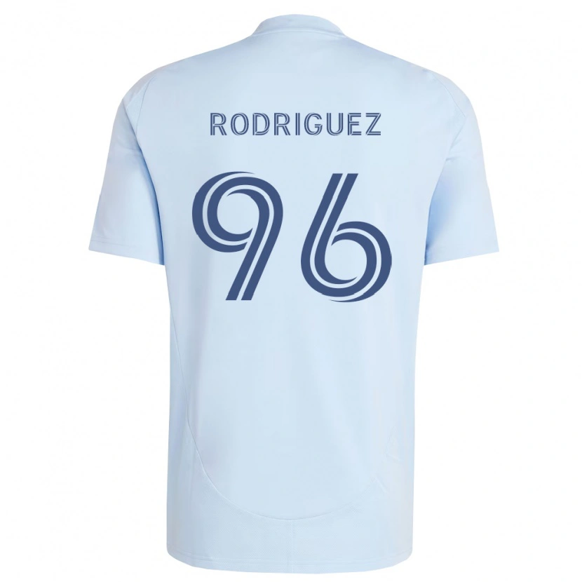 DanxenキッズMissael Rodríguez#96薄青薄灰色ホームシャツ2026/27ジャージーユニフォーム