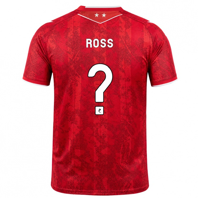 DanxenキッズDylan Ross#0赤 白ホームシャツ2026/27ジャージーユニフォーム