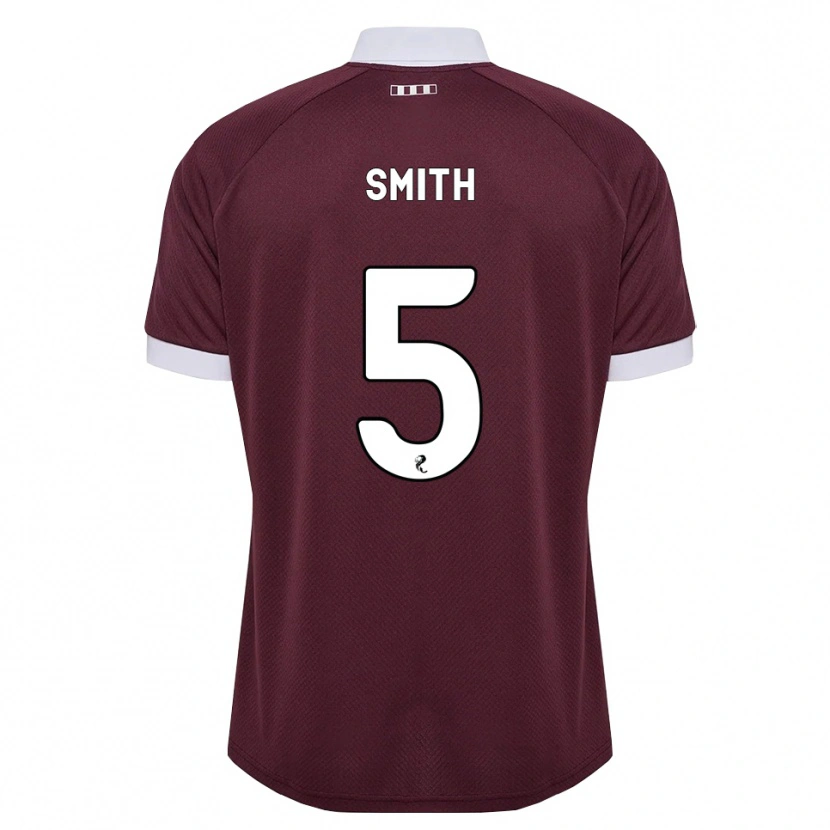 DanxenキッズLucas Smith#5バーガンディ 白ホームシャツ2026/27ジャージーユニフォーム