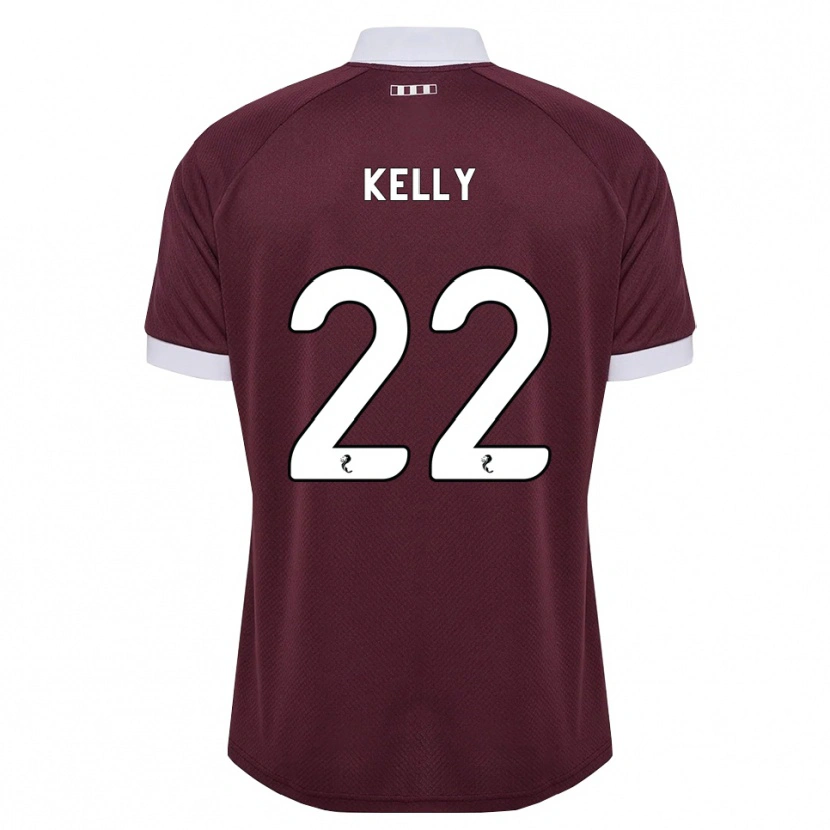 DanxenキッズRyan Kelly#22バーガンディ 白ホームシャツ2026/27ジャージーユニフォーム