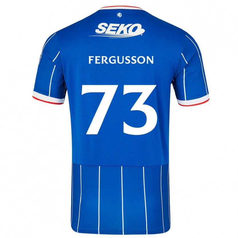 DanxenキッズCoben Fergusson#73赤 青 白ホームシャツ2026/27ジャージーユニフォーム