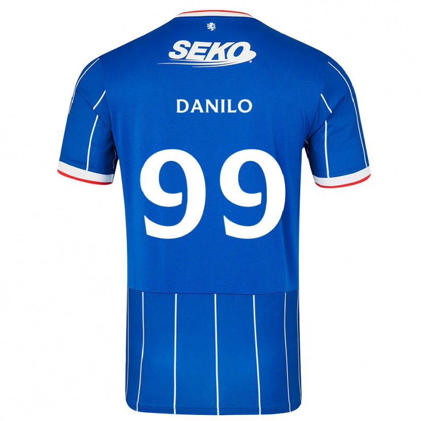 Danxenキッズダニーロ・ルイス・ダ・シウバ#99赤 青 白ホームシャツ2026/27ジャージーユニフォーム