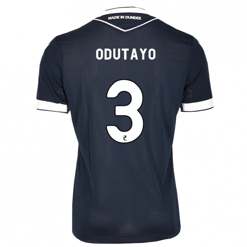 DanxenキッズIdris Odutayo#3ミッドナイトブルー白ホームシャツ2026/27ジャージーユニフォーム