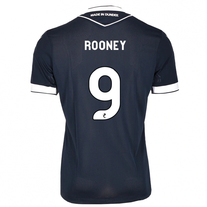 DanxenキッズChris Rooney#9ミッドナイトブルー白ホームシャツ2026/27ジャージーユニフォーム
