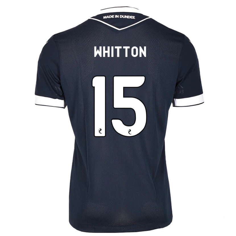DanxenキッズJamie Whitton#15ミッドナイトブルー白ホームシャツ2026/27ジャージーユニフォーム