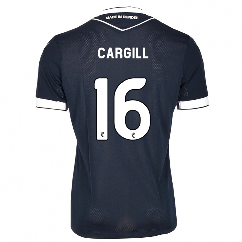 DanxenキッズRory Cargill#16ミッドナイトブルー白ホームシャツ2026/27ジャージーユニフォーム