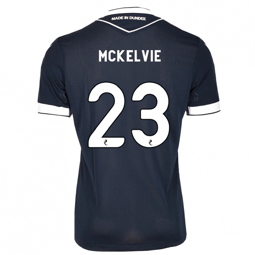 DanxenキッズLewis Mckelvie#23ミッドナイトブルー白ホームシャツ2026/27ジャージーユニフォーム