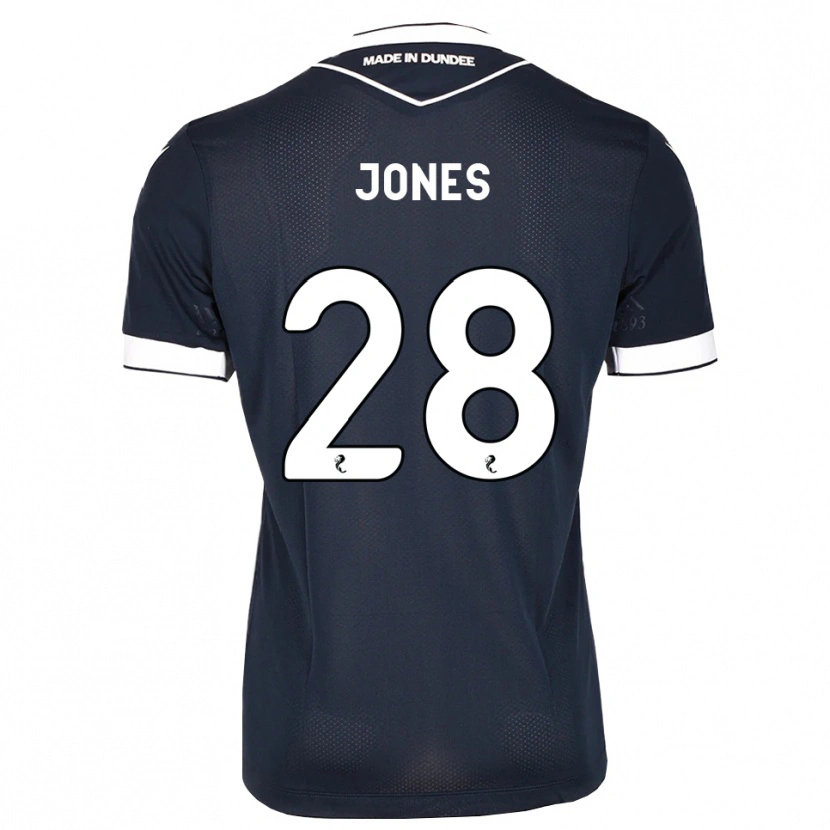 DanxenキッズCallum Jones#28ミッドナイトブルー白ホームシャツ2026/27ジャージーユニフォーム