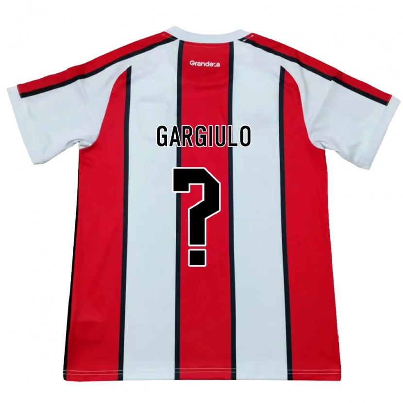 DanxenキッズValentin Gargiulo#0白赤黒アウェイシャツ2026/27ジャージーユニフォーム