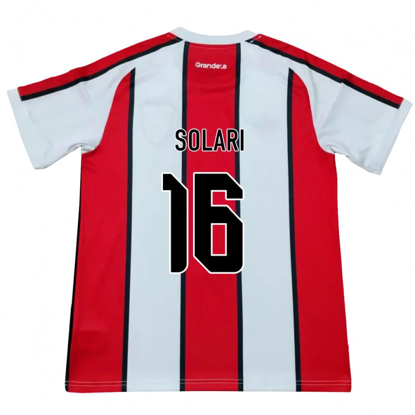 DanxenキッズJuan Solari#16白赤黒アウェイシャツ2026/27ジャージーユニフォーム