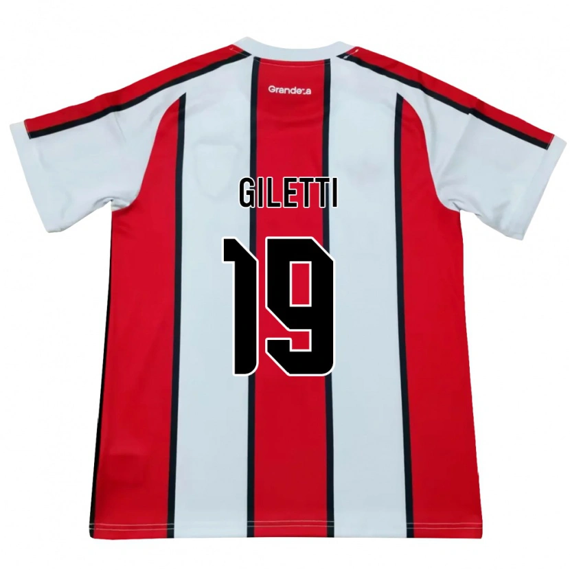 DanxenキッズSantino Giletti#19白赤黒アウェイシャツ2026/27ジャージーユニフォーム